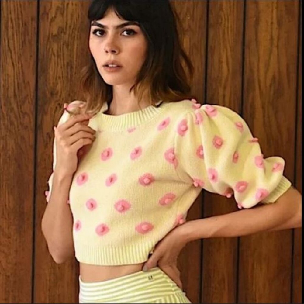 Fashion Brand Company Nipple Sweater in Caucasian